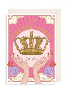 Поздравителна картичка за рожден ден - Да живее Кралицата!